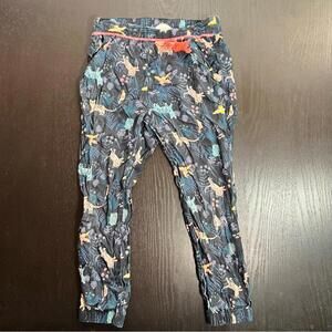 H&M Blue Jungle Theme Abstract Joggers with Vibrant Waistband